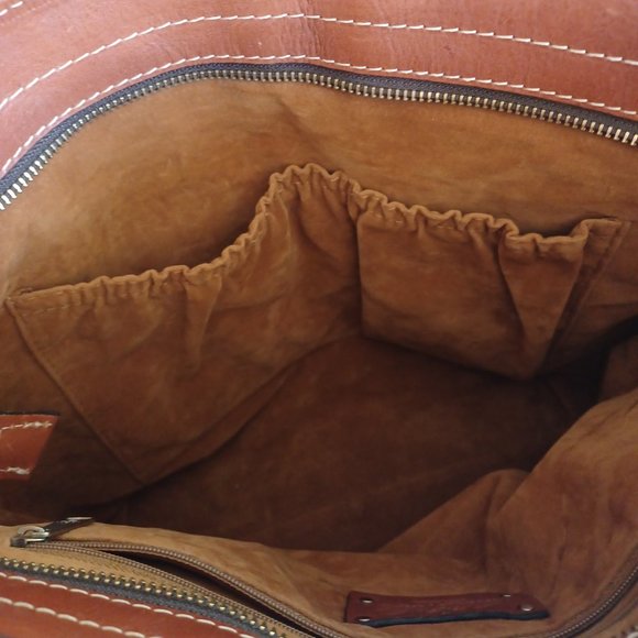 SOLD!--Patricia Nash Tropicana Summer, Cuban inspired Leather Bag - Picture 7 of 9